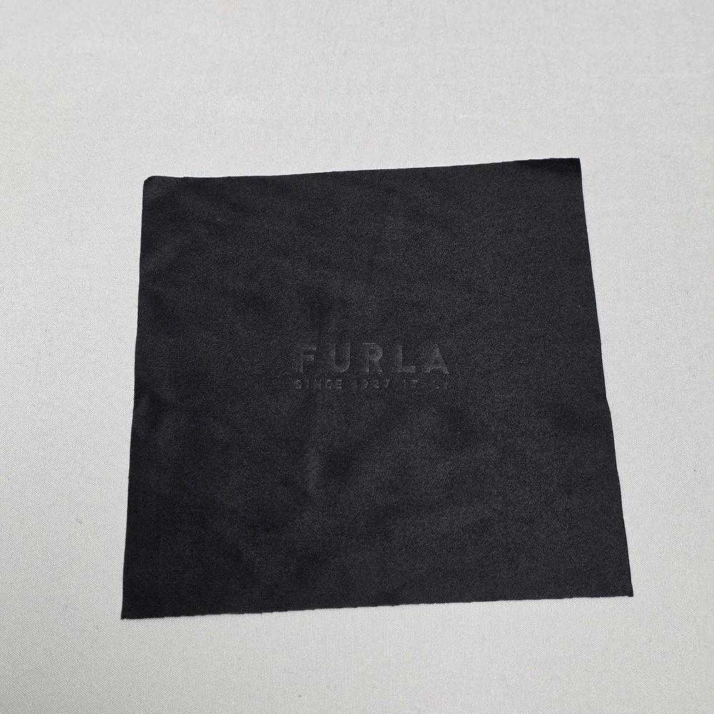 Furla Since 1927 Italy Glasses Case Magnetic TriFold Triangle Eyeglass & Cloth